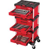366-Piece Master Mechanics Hand Tool Set with PACKOUT Drawers & Dolly, 16-3/10" x 22-1/5" x 48-5/8", Black/Red Seagulf Marine Industries Inc.