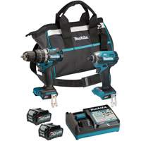 Ensemble doutils sans fil 40?Vmax XGT &agrave; moteur sans balais : visseuse &agrave; chocs et perceuse-visseuse &agrave; percussion, Lithium-ion, 40 V Seagulf Marine Industries Inc.