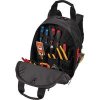 Phantom Collection 36-Pocket Tool Backpack, 11" L x 14-1/2" W, Black, Ballistic/Polyester Seagulf Marine Industries Inc.