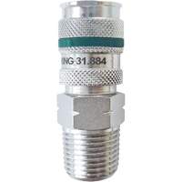 Raccord rapide QUIKSILVER Ultraflo 7,8 mm, Acier zingu&eacute;, 1/2", NPT m&acirc;le, 362 PSI Seagulf Marine Industries Inc.