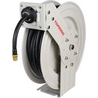 D&eacute;vidoir de tuyau &agrave; rappel automatique &agrave; bras simple de type L MAXREEL avec tuyau en caoutchouc, Air, 3/8" x 50', Tuyau simple, 250 PSI Seagulf Marine Industries Inc.