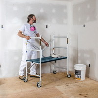 Mobile Work Scaffolding - Mini Scaffoldings, Aluminum Frame, 42" D x 48-1/2" H Seagulf Marine Industries Inc.