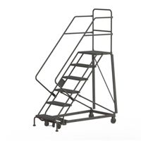 Heavy Duty Safety Slope Ladder, 6 Steps, Perforated, 50° Incline, 60" High Seagulf Marine Industries Inc.
