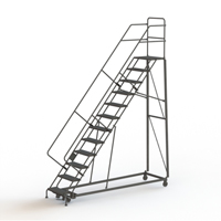 Heavy Duty Safety Slope Ladder, 12 Steps, Perforated, 50° Incline, 120" High Seagulf Marine Industries Inc.