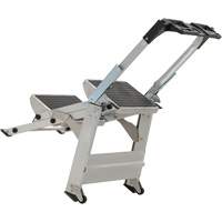 &eacute;chelle escabeau avec roues pivotantes, 2 marches, 23" x 21" x Hauteur 34,50" Seagulf Marine Industries Inc.