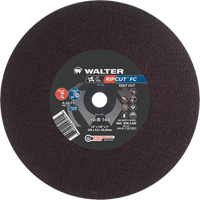 Meule &agrave; tronçonner Ripcut II pour la coupe de l'acier inoxydable et l'acier sur scies fixes, 14" x 1/8", Arbre de 1", Type 1, Oxyde d'aluminium, 4400 Tr/min Seagulf Marine Industries Inc.