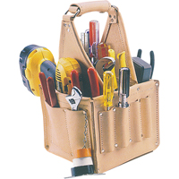 Electrical & Maintenance Tool Pouches, Leather, 17 Pockets, Beige Seagulf Marine Industries Inc.