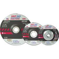 Disque de coupe Sait, 5" x 0,045", Arbre de 7/8", Type 27, Oxyde d'aluminium, 12 200 Tr/min Seagulf Marine Industries Inc.