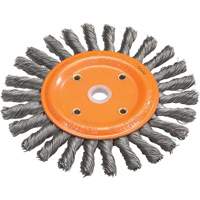 Knot-Twisted Wire Bench Wheel, 8" Dia., 0.0118" Fill, 5/8" Arbor, Steel Seagulf Marine Industries Inc.