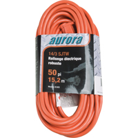 Cordon rallonge en vinyle, Ext&eacute;rieur, SJTW, AWG 14/3, 15 A, 50' Seagulf Marine Industries Inc.