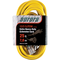 Vinyl Extension Cord with Light Indicator, Outdoor, SJTOW, 12/3 AWG, 15 A, 25' Seagulf Marine Industries Inc.