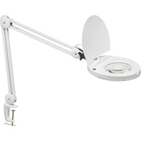 Lampe loupe DEL avec support en A, Dioptrie 3, Ampoule DEL, Bras de 47", Pinces serre-joints, Blanc Seagulf Marine Industries Inc.