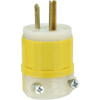 Industrial Grade Straight-Blade Plug, Impact Modified Nylon, 15 A, 125 V Seagulf Marine Industries Inc.