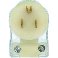 Angled Hospital Grade Extension Plug, Nylon, 15 Amps, 125 V Seagulf Marine Industries Inc.