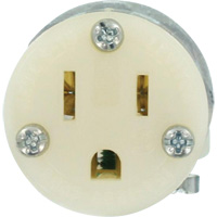 Connecteur de prise de rallonge de qualit&eacute; hospitali&egrave;re, 5-15R, Nylon Seagulf Marine Industries Inc.