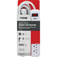 Surge Protector, 6 Outlets, 1000 J, 1875 W, 8' Cord Seagulf Marine Industries Inc.