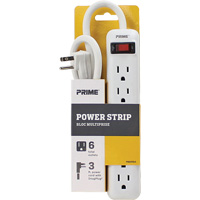 Power Strip, 6 Outlet(s), 3', 15 A, 1875 W, 125 V Seagulf Marine Industries Inc.
