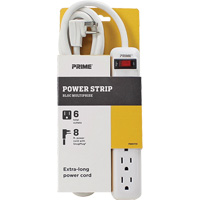 Power Strip, 6 Outlet(s), 8', 15 A, 1875 W, 125 V Seagulf Marine Industries Inc.