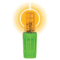 Lampe &agrave; DEL tr&egrave;s lumineuse Rocket II pour les fouets d'avertissement style &agrave; douille 1156, Clignotement, Ambr&eacute;e Seagulf Marine Industries Inc.