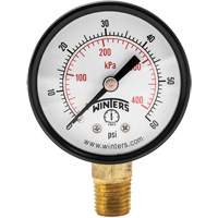 Economy Pressure Gauge, 2" , 0 - 60 psi, Bottom Mount, Analogue Seagulf Marine Industries Inc.