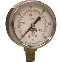 Economy Pressure Gauge, 2-1/2" , 0 - 30 psi, Bottom Mount, Analogue Seagulf Marine Industries Inc.
