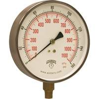 Contractor Pressure Gauge, 4-1/2" , 0 - 160 psi, Bottom Mount, Analogue Seagulf Marine Industries Inc.